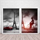 Quadro Com Moldura Chanfrada Paris