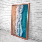 Quadro Com Moldura Chanfrada Praia