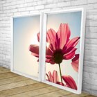 Quadro Com Moldura Chanfrada Rosa