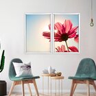 Quadro Com Moldura Chanfrada Rosa