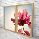 Quadro Com Moldura Chanfrada Rosa