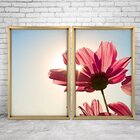 Quadro Com Moldura Chanfrada Rosa