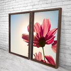 Quadro Com Moldura Chanfrada Rosa