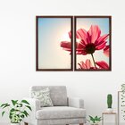 Quadro Com Moldura Chanfrada Rosa