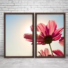 Quadro Com Moldura Chanfrada Rosa