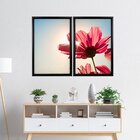 Quadro Com Moldura Chanfrada Rosa