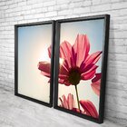 Quadro Com Moldura Chanfrada Rosa