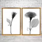 Quadro Com Moldura Chanfrada Sombra Flores