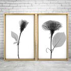 Quadro Com Moldura Chanfrada Sombra Flores