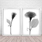 Quadro Com Moldura Chanfrada Sombra Flores