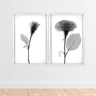 Quadro Com Moldura Chanfrada Sombra Flores