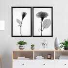 Quadro Com Moldura Chanfrada Sombra Flores