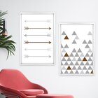 Quadro Com Moldura Chanfrada Style Boho