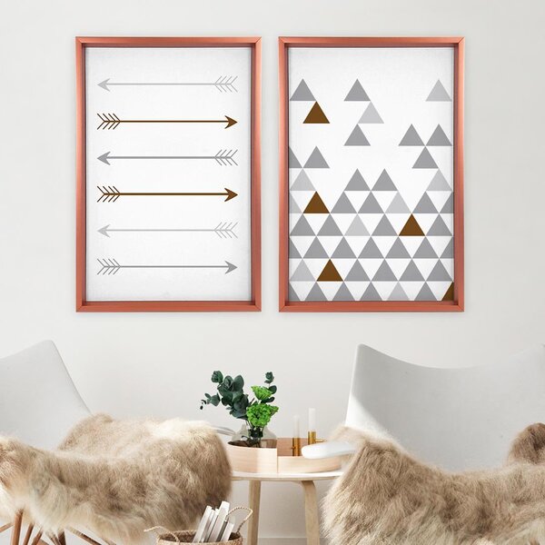 Quadro Com Moldura Chanfrada Style Boho