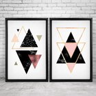 Quadro Com Moldura Chanfrada Triângulo