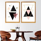 Quadro Com Moldura Chanfrada Triângulo