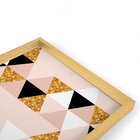 Quadro Com Moldura Chanfrada Triângulos