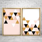 Quadro Com Moldura Chanfrada Triângulos