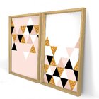 Quadro Com Moldura Chanfrada Triângulos
