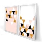 Quadro Com Moldura Chanfrada Triângulos