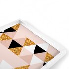 Quadro Com Moldura Chanfrada Triângulos