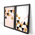Quadro Com Moldura Chanfrada Triângulos