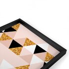 Quadro Com Moldura Chanfrada Triângulos