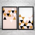 Quadro Com Moldura Chanfrada Triângulos