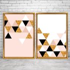 Quadro Com Moldura Chanfrada Triângulos