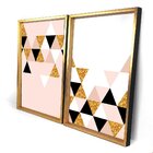 Quadro Com Moldura Chanfrada Triângulos