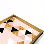 Quadro Com Moldura Chanfrada Triângulos