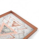 Quadro Com Moldura Chanfrada Triângulos