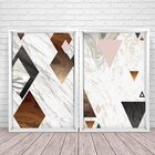 Quadro Com Moldura Chanfrada Triângulos