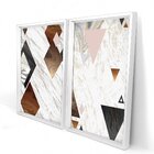 Quadro Com Moldura Chanfrada Triângulos