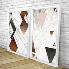 Quadro Com Moldura Chanfrada Triângulos