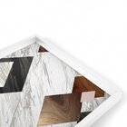 Quadro Com Moldura Chanfrada Triângulos