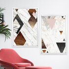 Quadro Com Moldura Chanfrada Triângulos