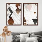 Quadro Com Moldura Chanfrada Triângulos