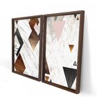 Quadro Com Moldura Chanfrada Triângulos