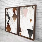 Quadro Com Moldura Chanfrada Triângulos