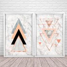 Quadro Com Moldura Chanfrada Triângulos