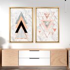 Quadro Com Moldura Chanfrada Triângulos