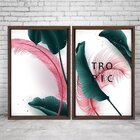 Quadro Com Moldura Chanfrada Tropical Color