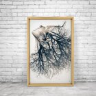 Quadro Com Moldura Chanfrada Woman Element