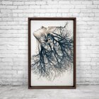 Quadro Com Moldura Chanfrada Woman Element