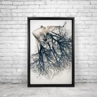 Quadro Com Moldura Chanfrada Woman Element