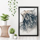 Quadro Com Moldura Chanfrada Woman Element