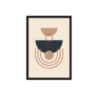 Quadro Com Moldura Elementos Geométricos Moderno