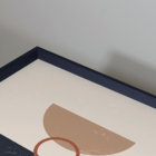 Quadro Com Moldura Elementos Geométricos Moderno