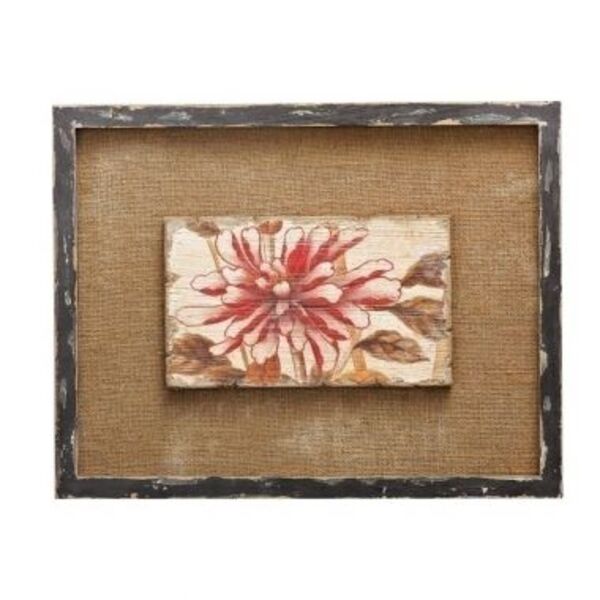 Quadro Com Moldura Em Madeira De Demolicao